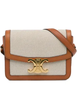 Preloved Blooms Crossbody Bag with Leather Trim and Magnetic Snap
