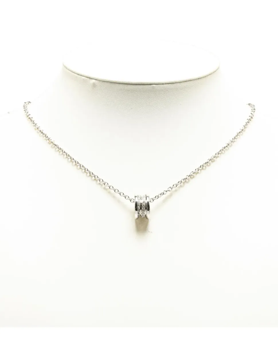 Preloved Bzero1 18k White Gold Diamond Necklace