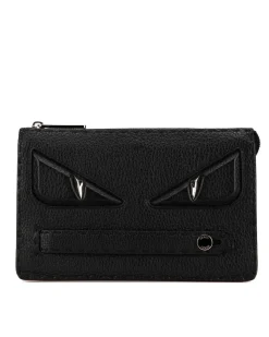 Preloved Calfskin Clutch with Bamboo and Tassel Details