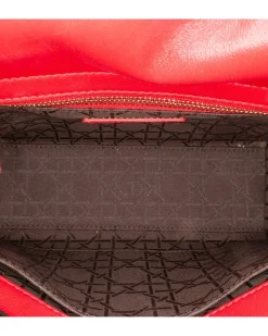 Preloved Canvas Bifold Small Wallet with Leather Trim and Snap Button