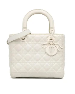 Preloved Canvas Mamma Forever Bag with Leather Strap