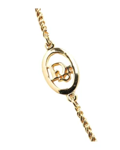 Preloved CD Chain Necklace in Gold