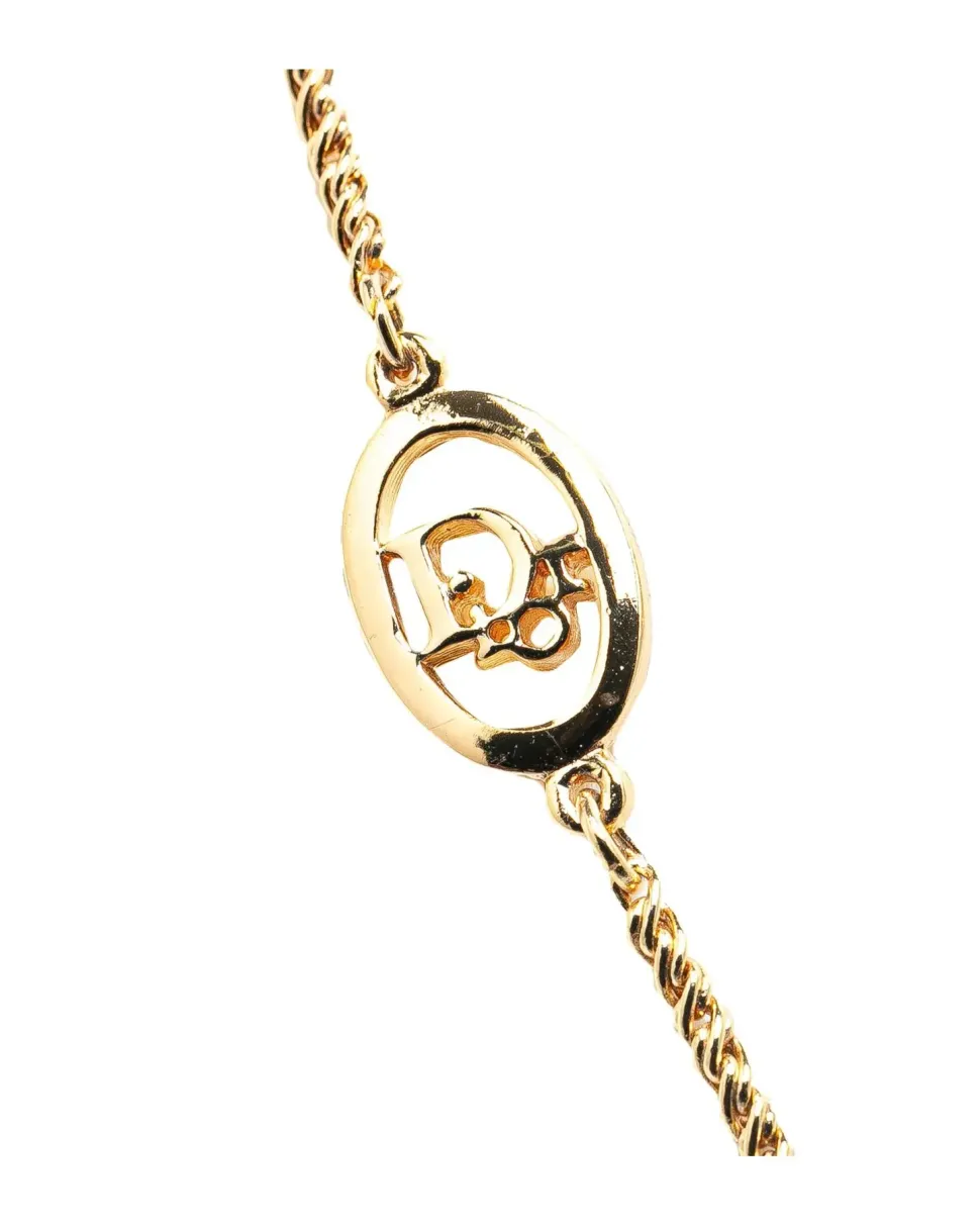 Preloved CD Chain Necklace in Gold