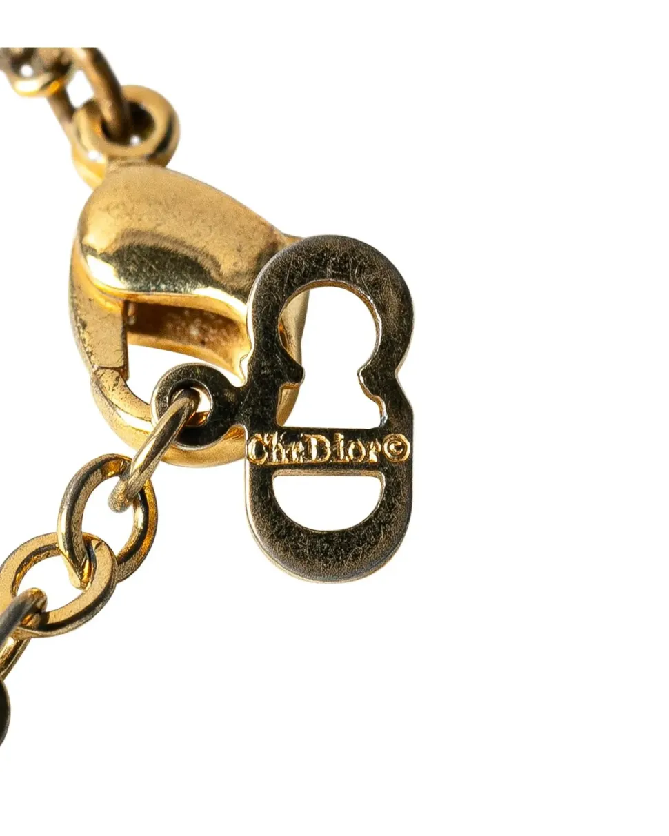 Preloved CD Logo Necklace Gold
