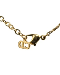 Preloved CD Logo Necklace Gold