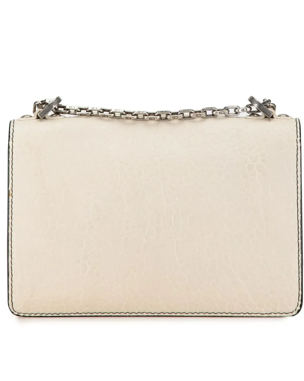 Preloved Convertible Calfskin Baguette Crossbody with Detachable