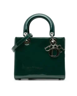 Preloved Convertible Leather Top Handle Tote with Detachable Shoulder