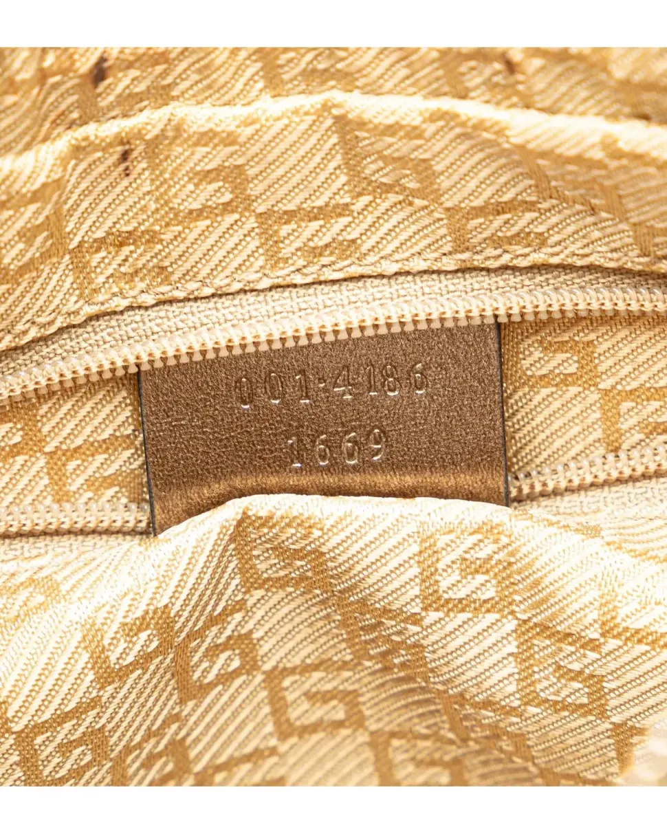 Preloved Embroidered Canvas Jute Book Tote with Rolled Handles