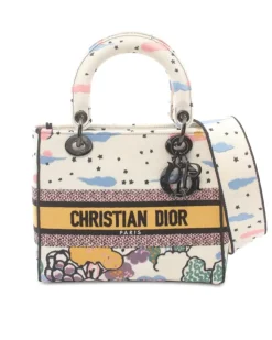 Preloved FF Baroque Print Coated Canvas Crossbody Bag with Adjustable