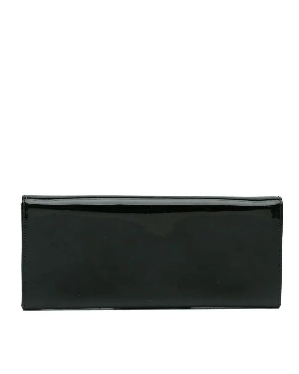 Preloved GG Marmont Black Patent Leather Clutch Bag
