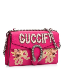 Preloved GG Marmont 20 Small Shoulder Bag in Pink
