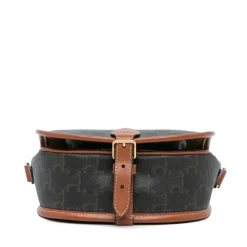 Preloved GG Supreme Coated Canvas Crossbody with Leather Trim
