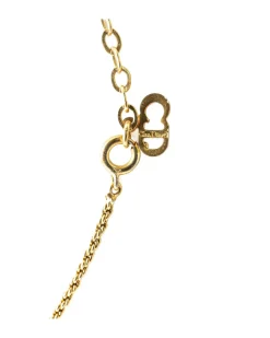 Preloved Gold Plated CD Logo Pendant Necklace with Spring Ring Closure
