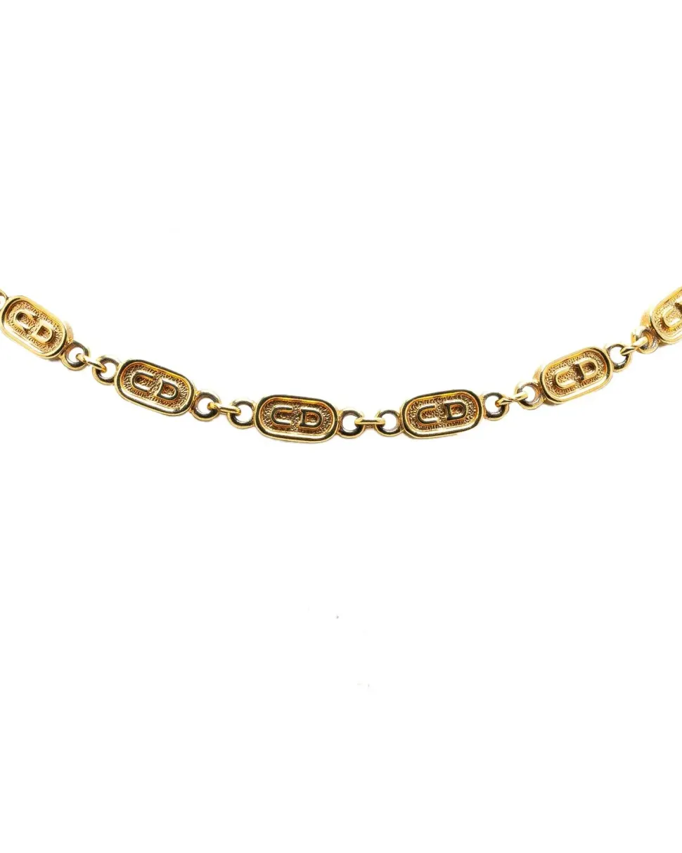 Preloved Gold Plated Chain Necklace with Clasp Closure