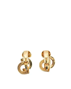 Preloved Gold Plated Clip On Earrings with Back Closure