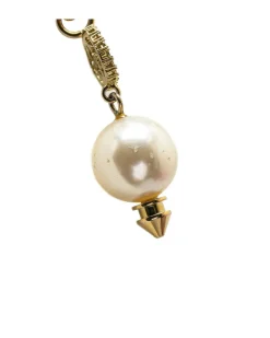 Preloved Gold Plated Faux Pearl Drop Pendant Necklace