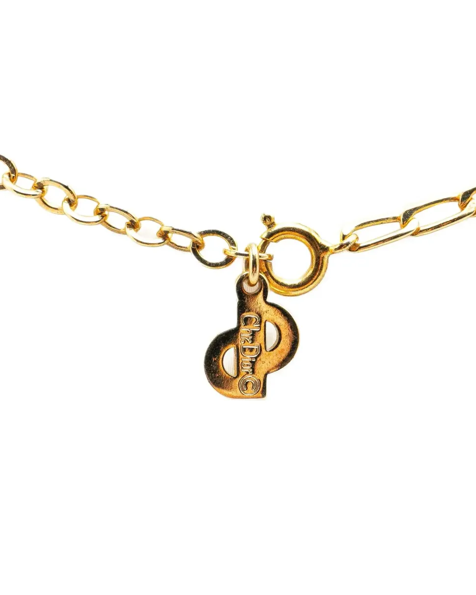 Preloved Gold Plated Pendant Necklace with CD Logo