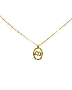 Preloved Gold Plated Pendant Necklace with Spring Ring Closure