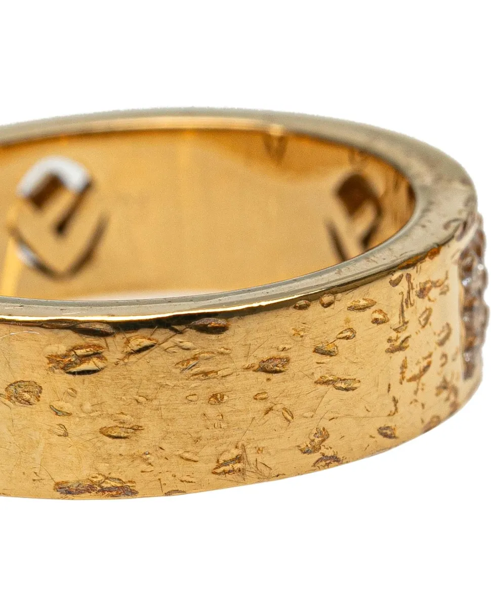 Preloved Gold Plated Rhinestone Band Ring