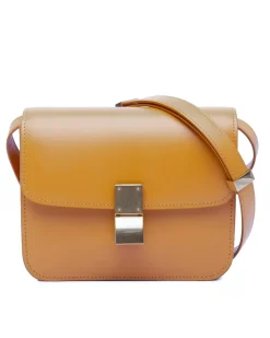 Preloved House Check Canvas Crossbody Bag with Leather Trim and
