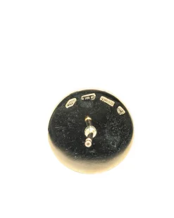 Preloved 18K Gold Onyx Stud Earrings with Push Back Closure