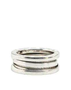 Preloved 18K White Gold Two Band Ring