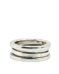 Preloved 18K White Gold Two Band Ring