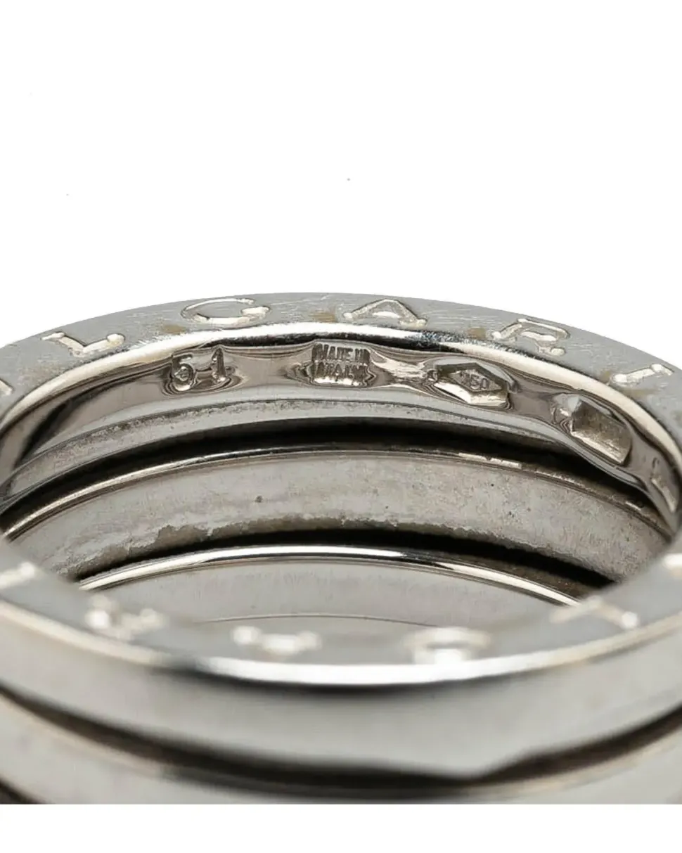Preloved 18K White Gold Two Band Ring