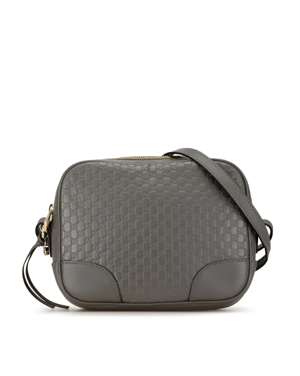 Preloved Lambskin Leather Shoulder Pouch with Magnetic Frame Closure