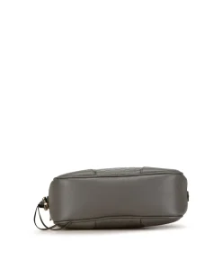 Preloved Lambskin Leather Shoulder Pouch with Magnetic Frame Closure