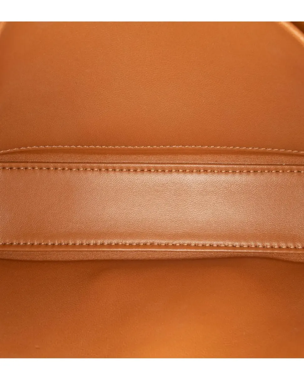 Preloved Leather Belt Bag with Adjustable Waist Strap and Multiple