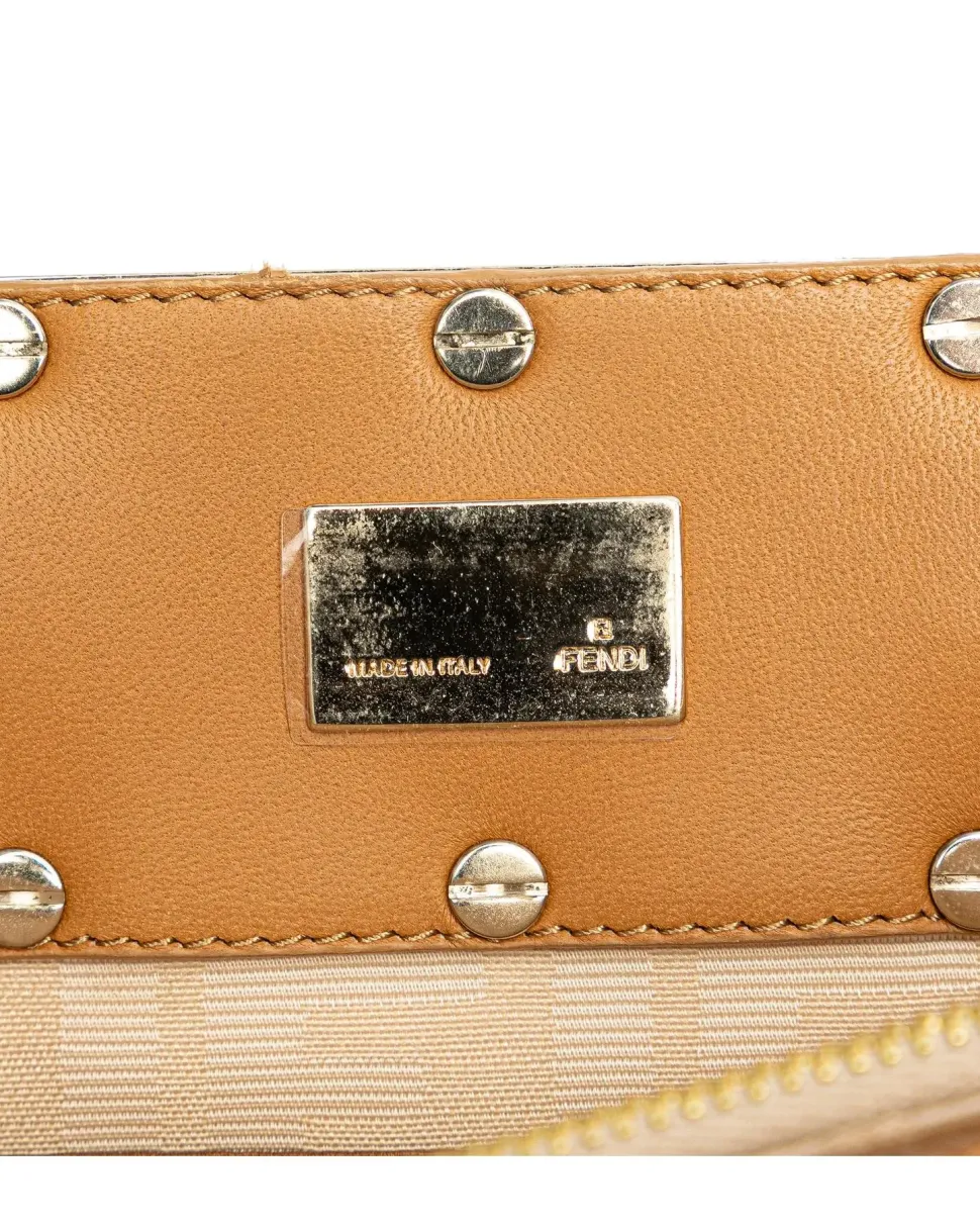 Preloved Leather Crossbody Camera Bag with Detachable Strap