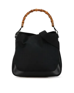 Preloved Leather Flap Bag with Detachable Chain Strap and Magnetic
