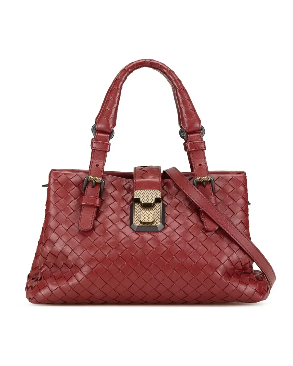 Preloved Medium Patent Leather Peekaboo ISeeU Satchel with Canvas Side