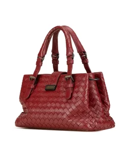 Preloved Medium Patent Leather Peekaboo ISeeU Satchel with Canvas Side