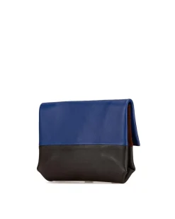 Preloved Medium Shearling Trim Suede Saddle Bag