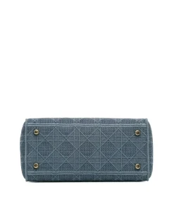 Preloved Mini Calfskin Lady with Painted Details and Detachable Chain