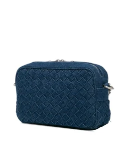 Preloved Mini Intrecciato Woven Leather Shoulder Bag