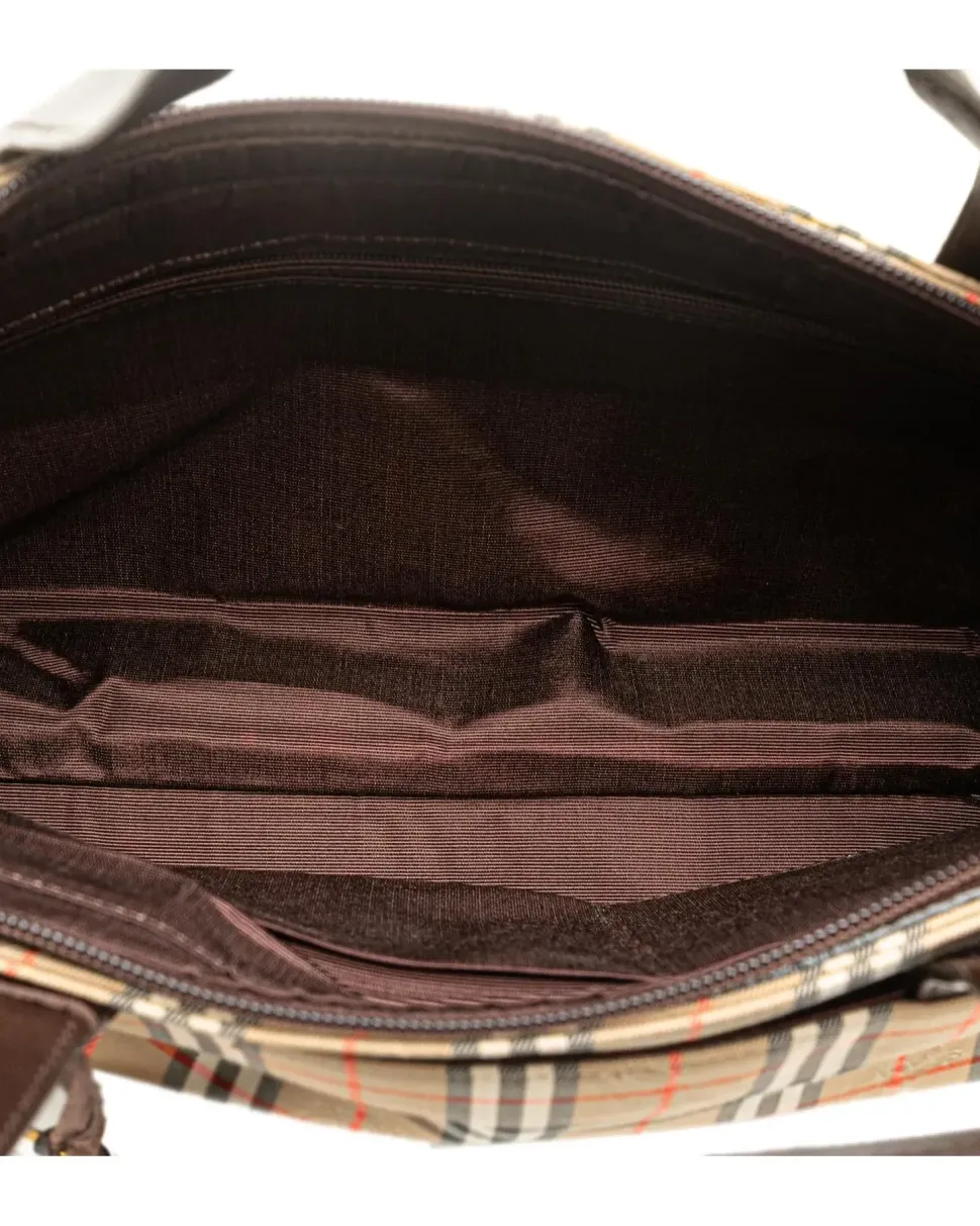 Preloved Mini Leather Saddle Bag with Magnetic Closure and Back Slip