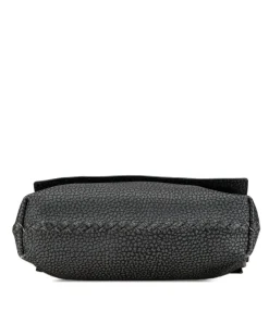 Preloved Mini Ultra Matte Calfskin Cannage Bag with Detachable Strap