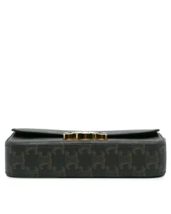 Preloved Nano Leather Gallop Pouch with Buckle Closure