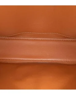 Preloved Nano Leather Gallop Pouch with Buckle Closure