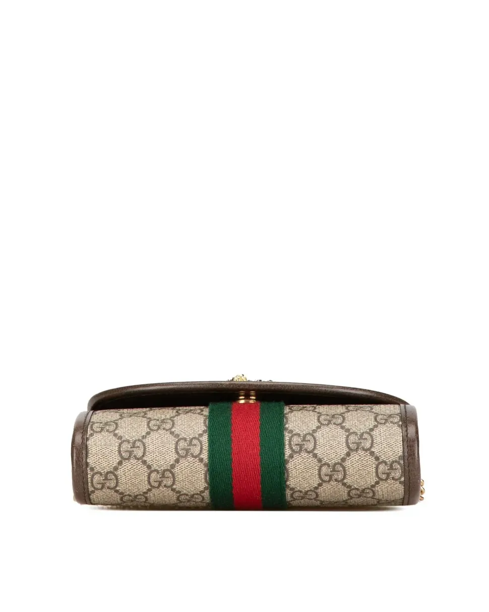 Preloved Oblique Canvas Crossbody Bag with Adjustable Strap