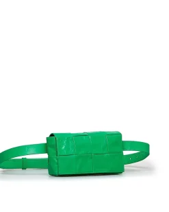 Preloved Oblique Saddle Belt Bag with Detachable Belt and Interior