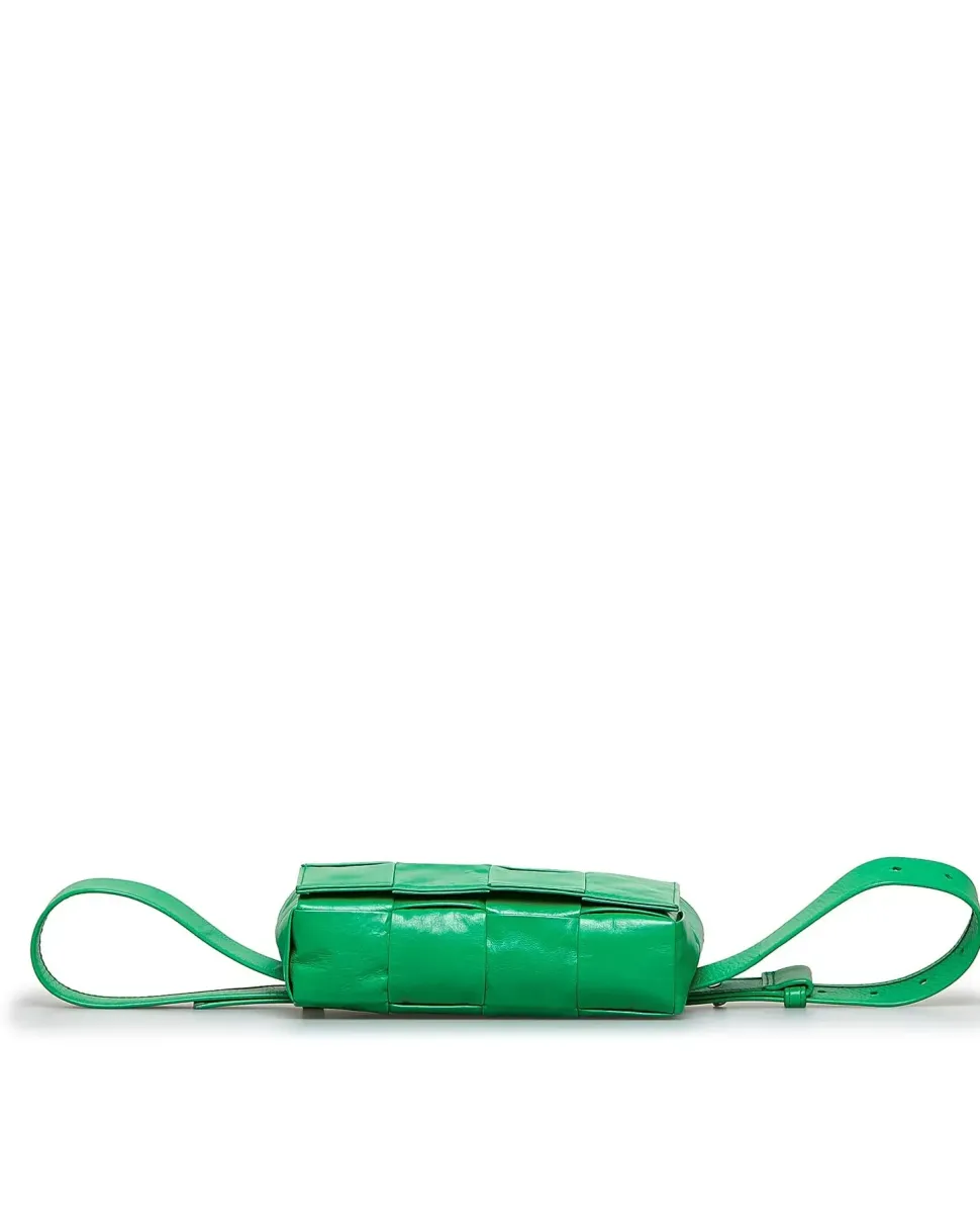 Preloved Oblique Saddle Belt Bag with Detachable Belt and Interior