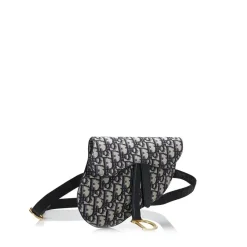 Preloved Perforated Leather Paper Bucket Bag