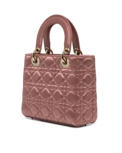 Preloved Quilted Patent Leather Handbag with Detachable Shoulder Strap
