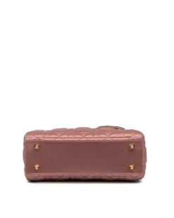 Preloved Quilted Patent Leather Handbag with Detachable Shoulder Strap