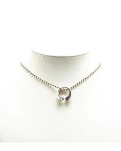 Preloved Sterling Silver Blue Topaz Pendant Necklace Minimalist
