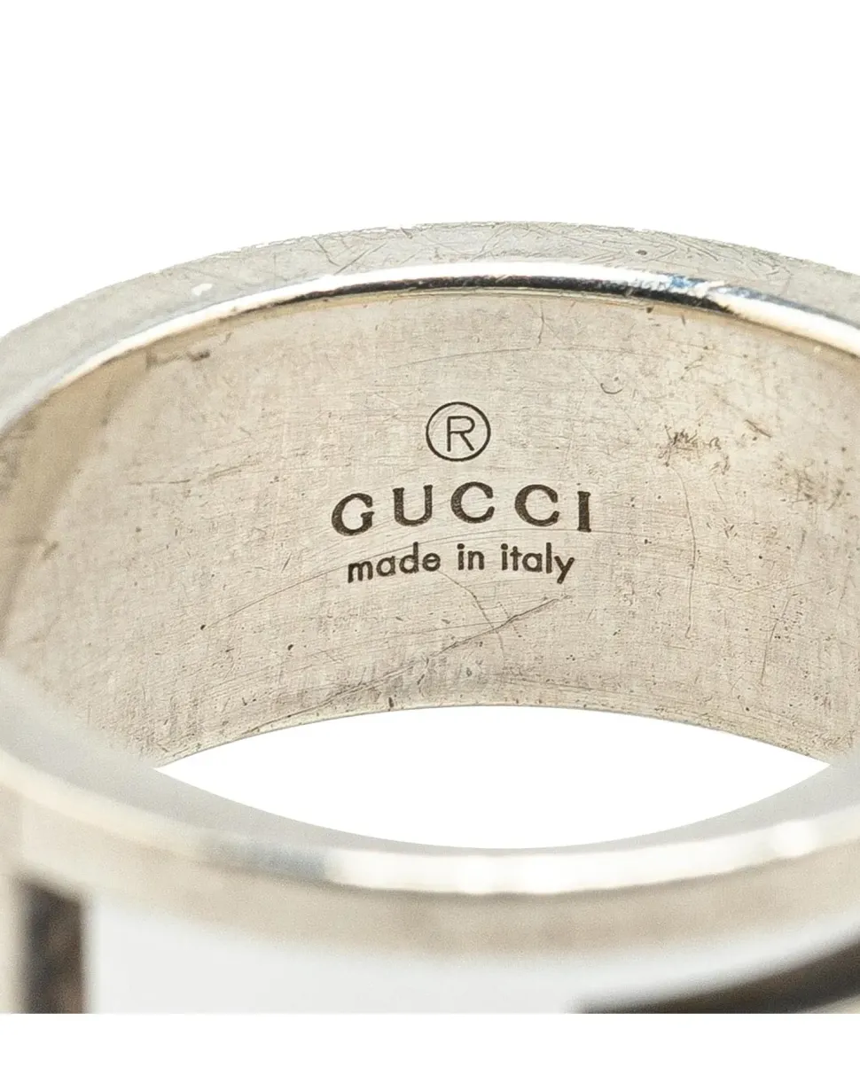 Preloved Sterling Silver G Cutout Ring